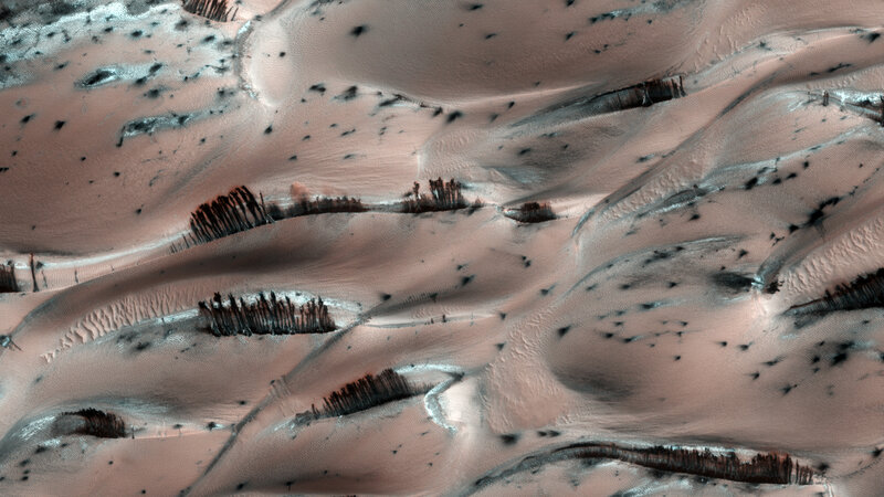 Martian sand dunes