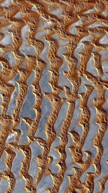 Martian Surface Features — Brown