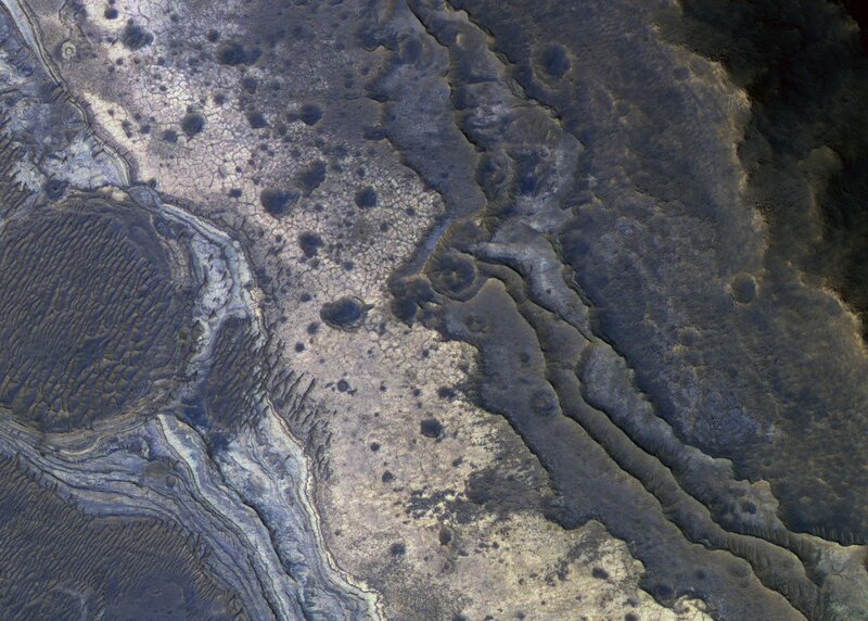 Martian surface from orbit