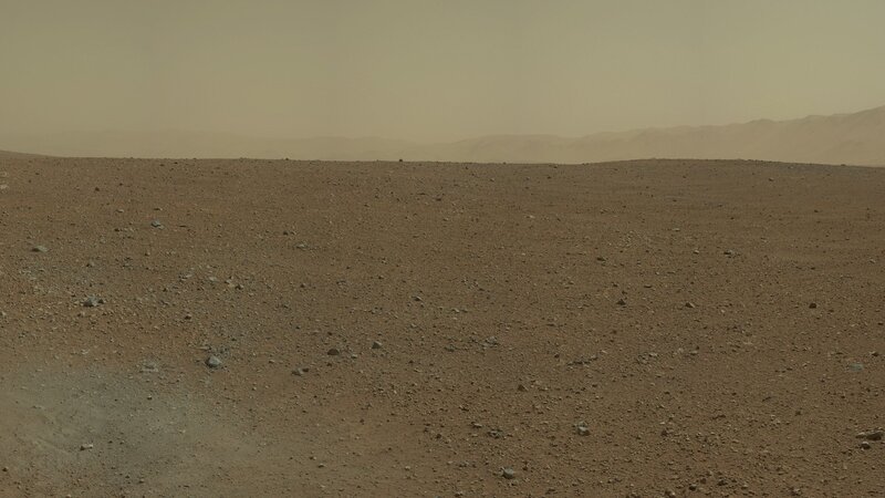 Martian Surface Landscape — Brown, Desolate, Photograph, Dust, Rocks, Hills