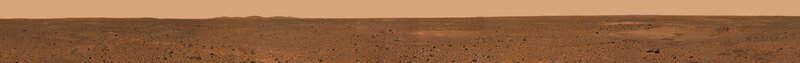 Martian Surface Landscape — Brown, Desolate, Photograph, Dust, Rocks, Sky