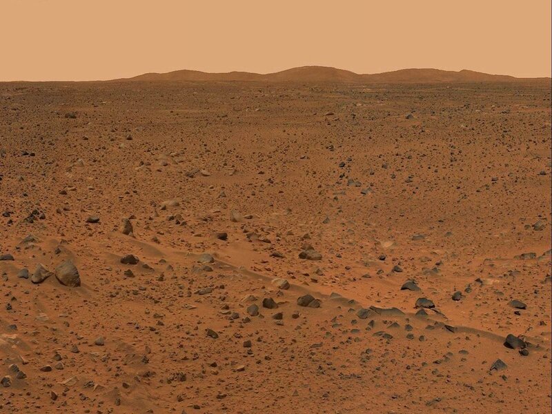 Martian Surface Landscape — Desolate