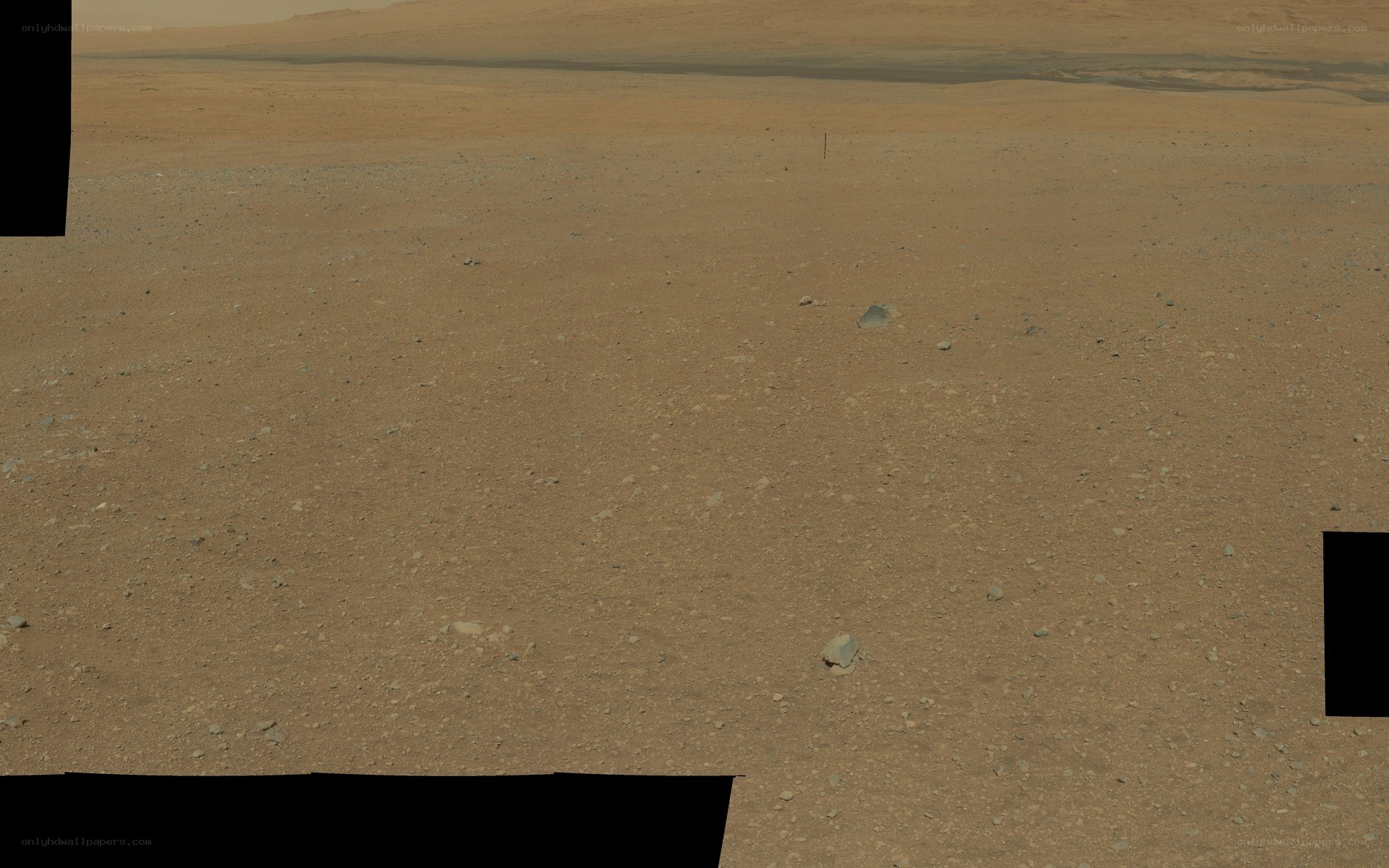 Martian surface landscape