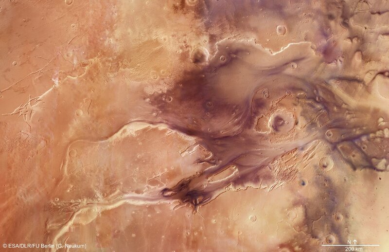 Martian Surface Terrain — Brown, Arid, Photograph, Craters