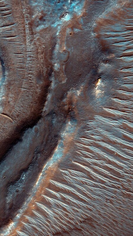 Martian Surface Terrain — Brown, Arid