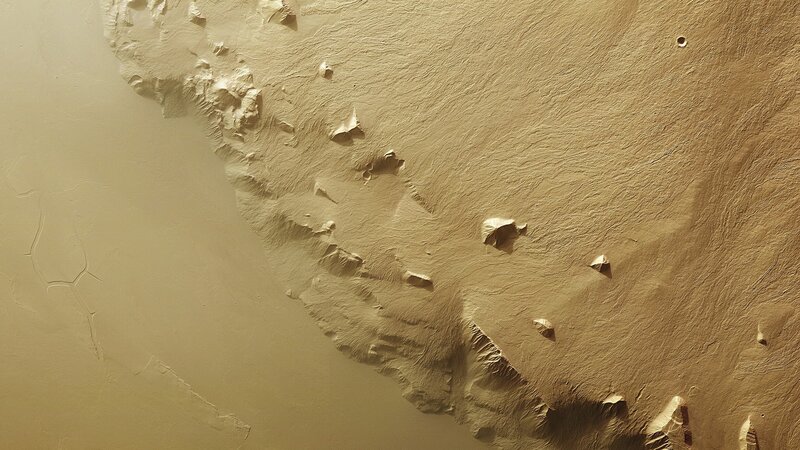 Martian Surface Terrain — Brown, Desolate, 3d Render