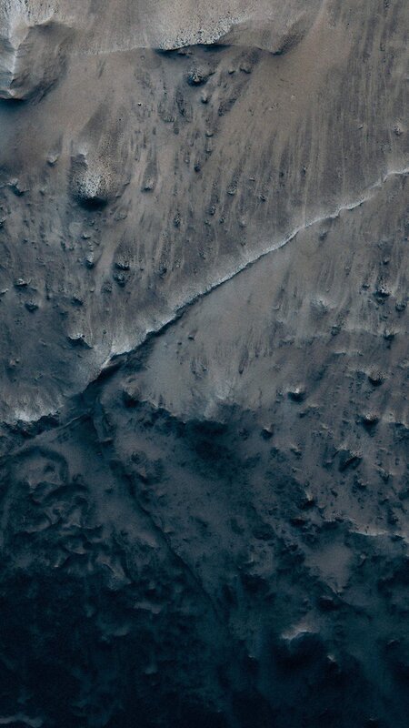 Martian Surface Terrain — Gray