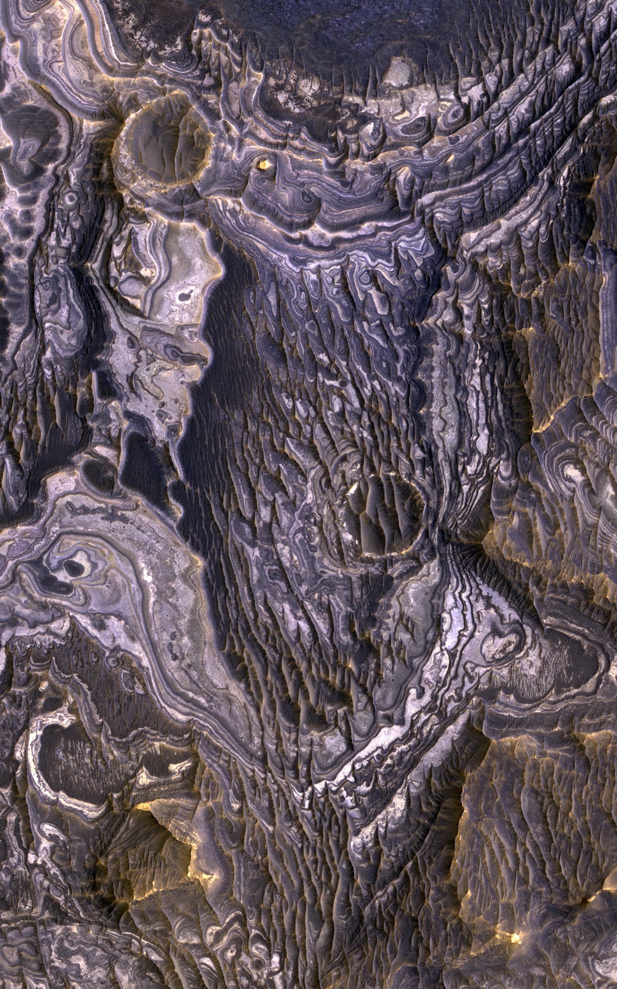 Martian surface texture