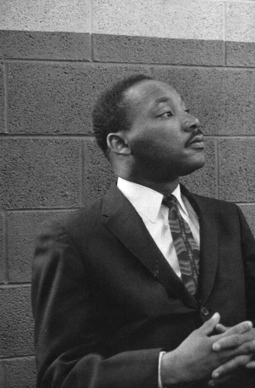 Martin Luther King Jr. in contemplation