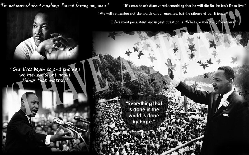 Martin Luther King Jr. quotes collage
