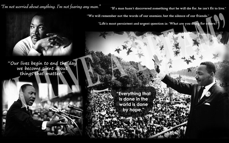 Martin Luther King Jr. quotes collage