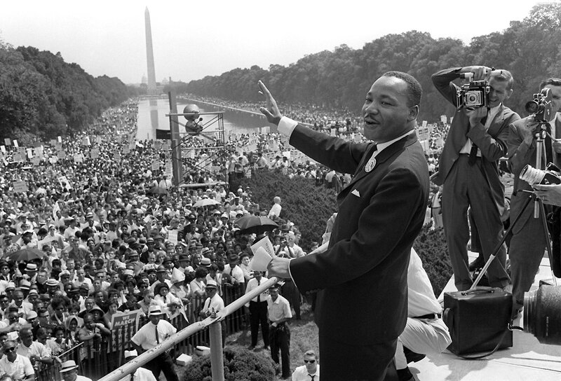 Martin Luther King Jr. speaking at the March on Washington