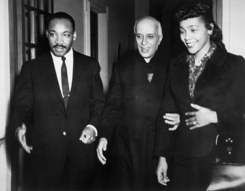 Martin Luther King Jr. with guests