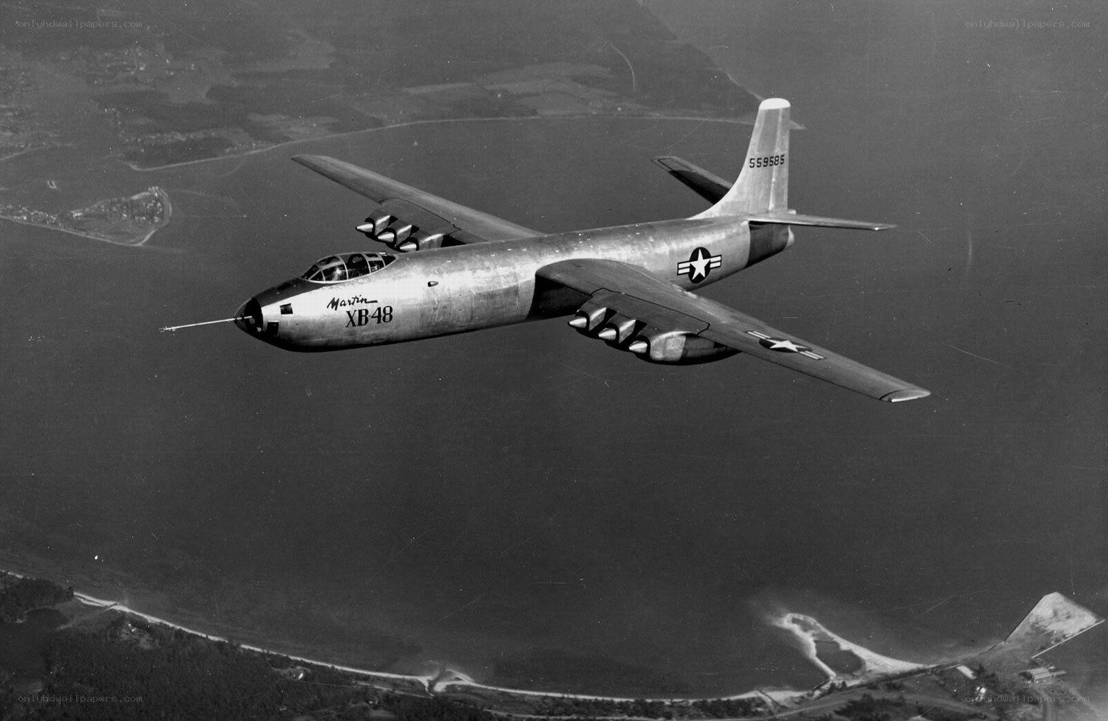 Martin XB-48 in flight