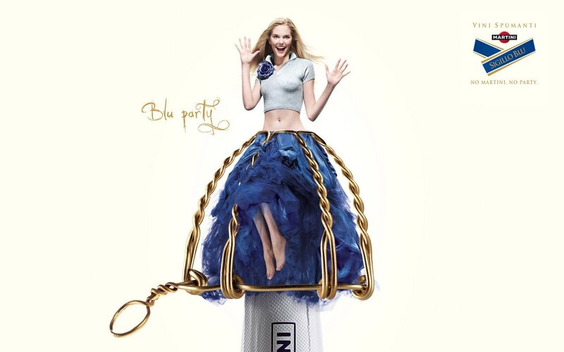 Martini Blu Party Ad