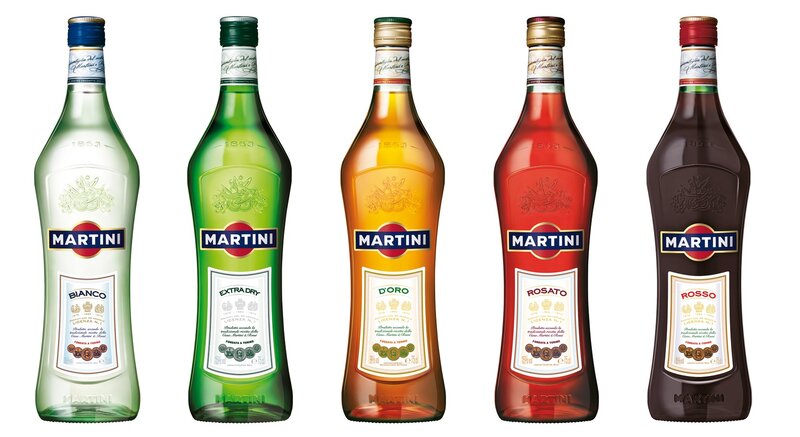 Martini brand spirit lineup
