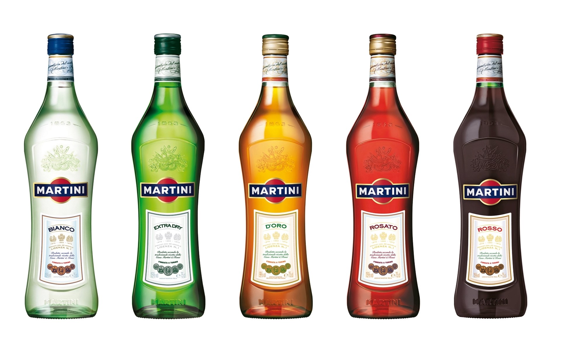 Martini brand spirit lineup