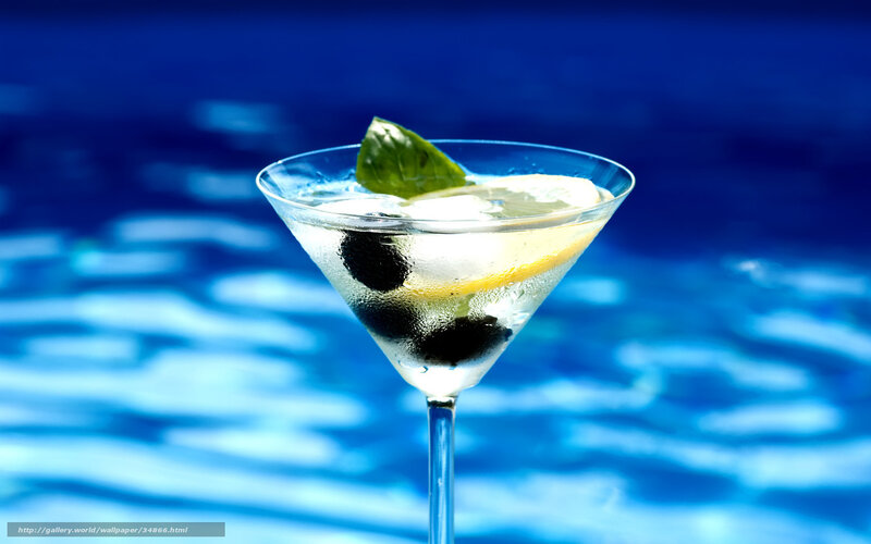 Martini by the pool