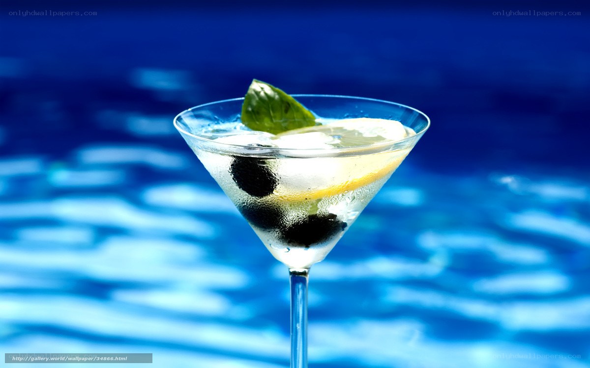 Martini by the pool