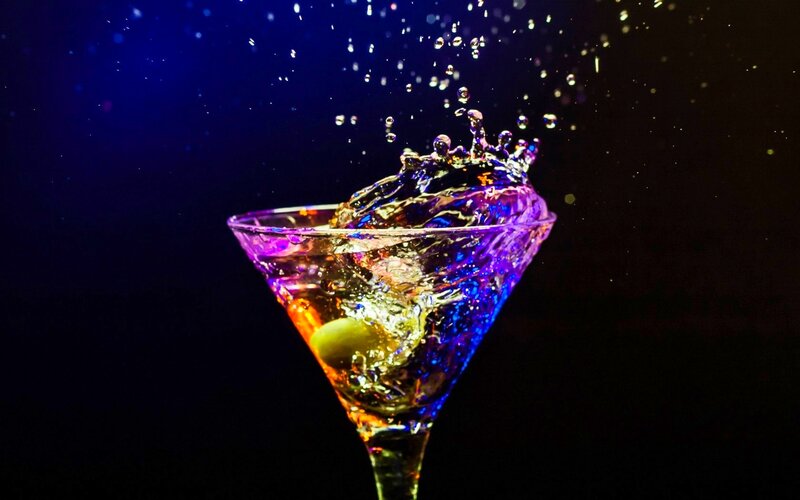 Martini Glass Splash