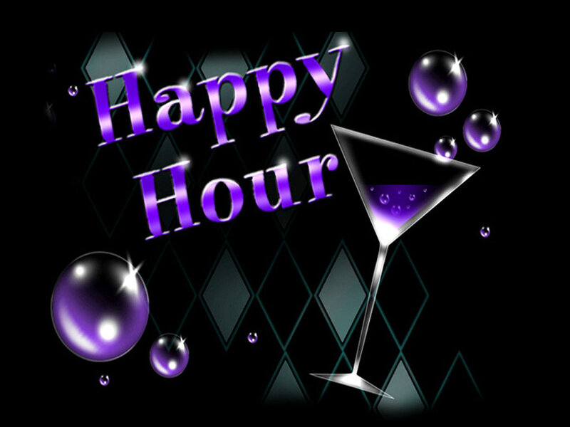 Martini Glass with Bubbles