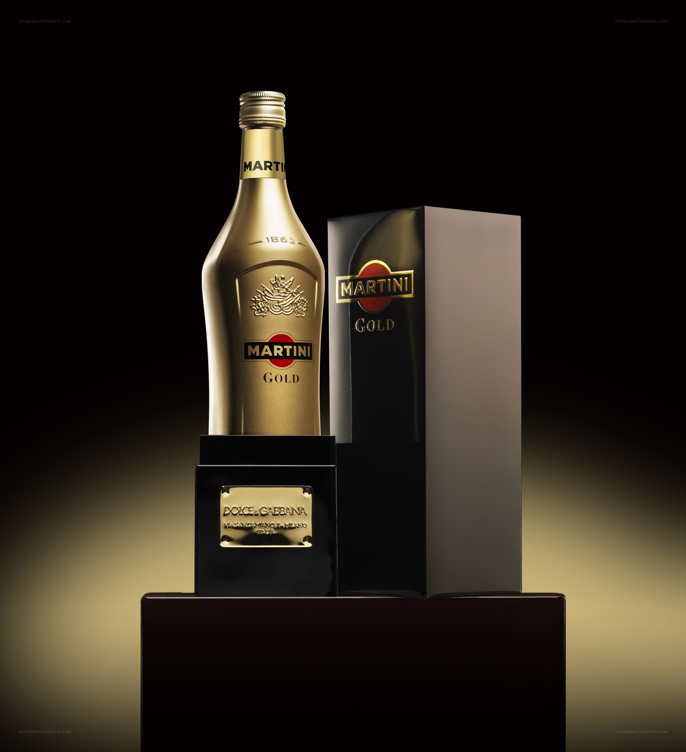 Martini Gold bottle and box