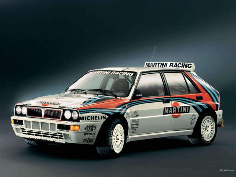 Martini Lancia Delta rally car