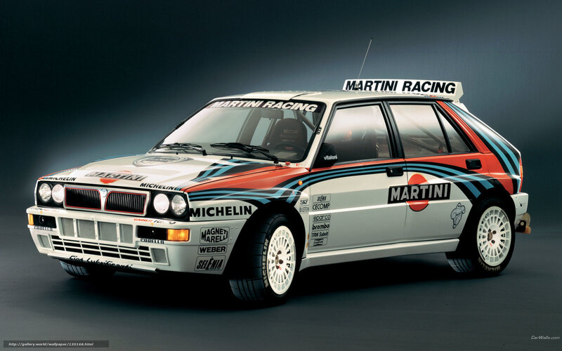 Martini Lancia Delta rally car