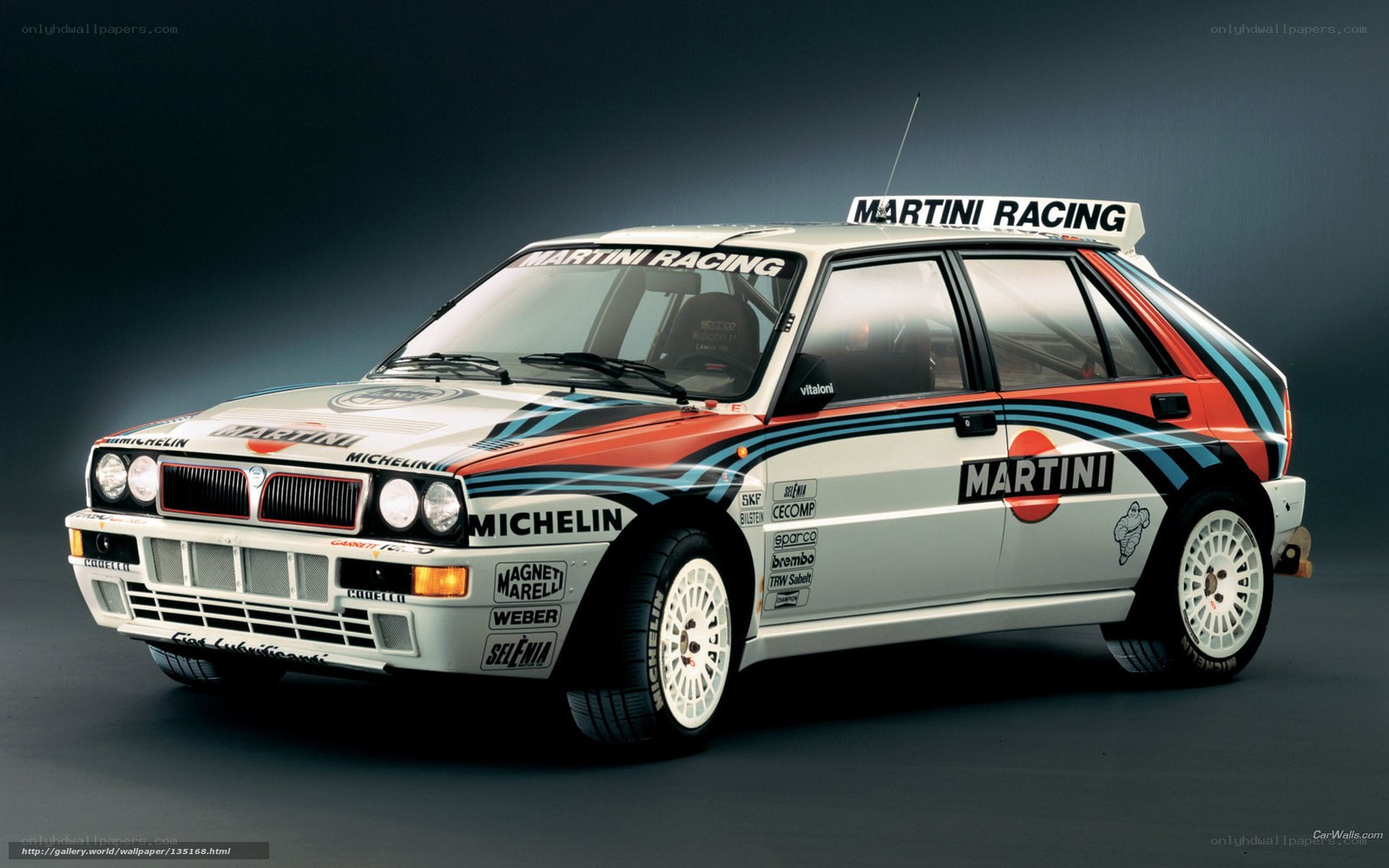 Martini Lancia Delta rally car