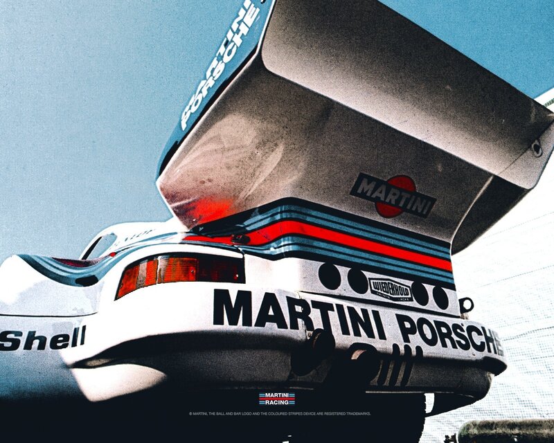 Martini Porsche race car