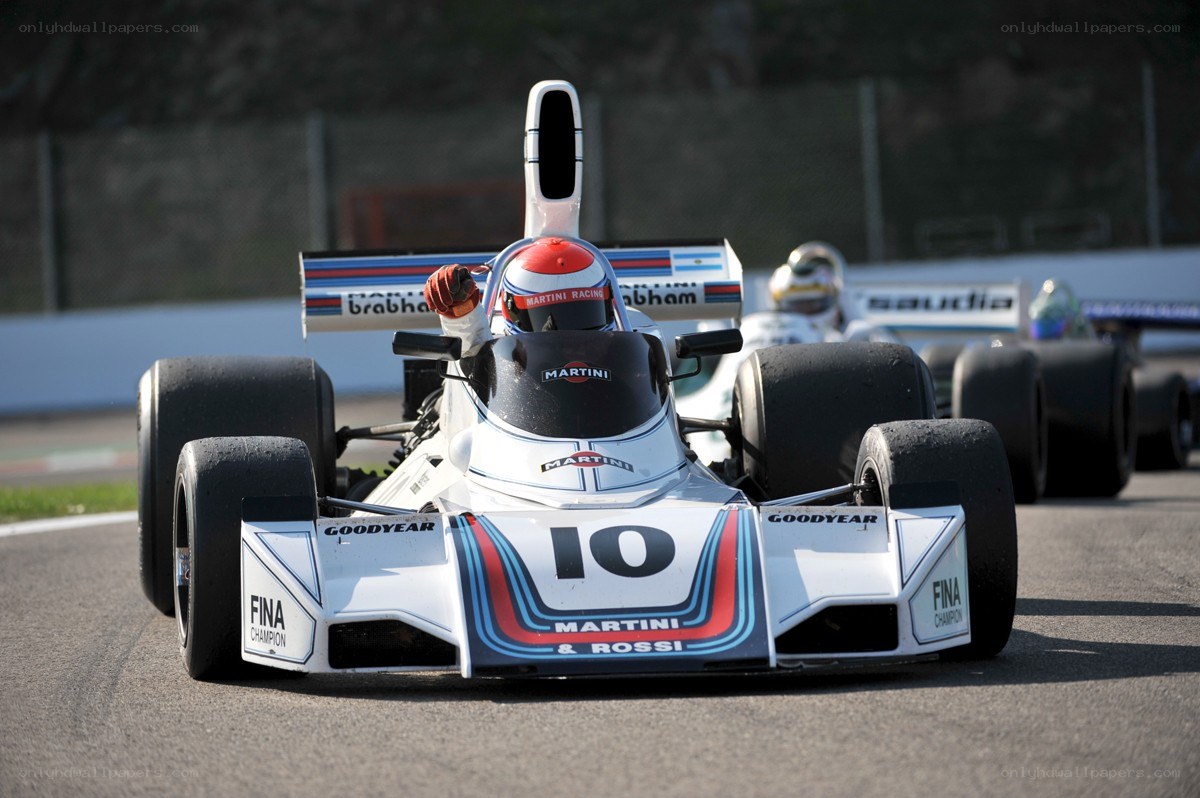 Martini Racing car on track