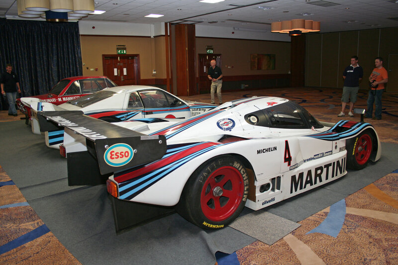 Martini racing cars on display