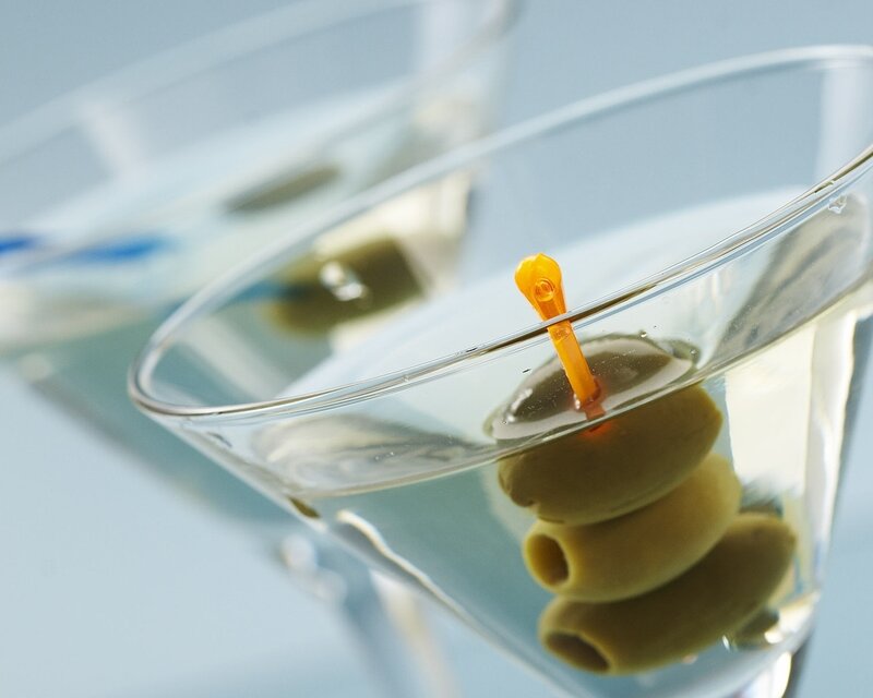 Martini with Olives — Clear