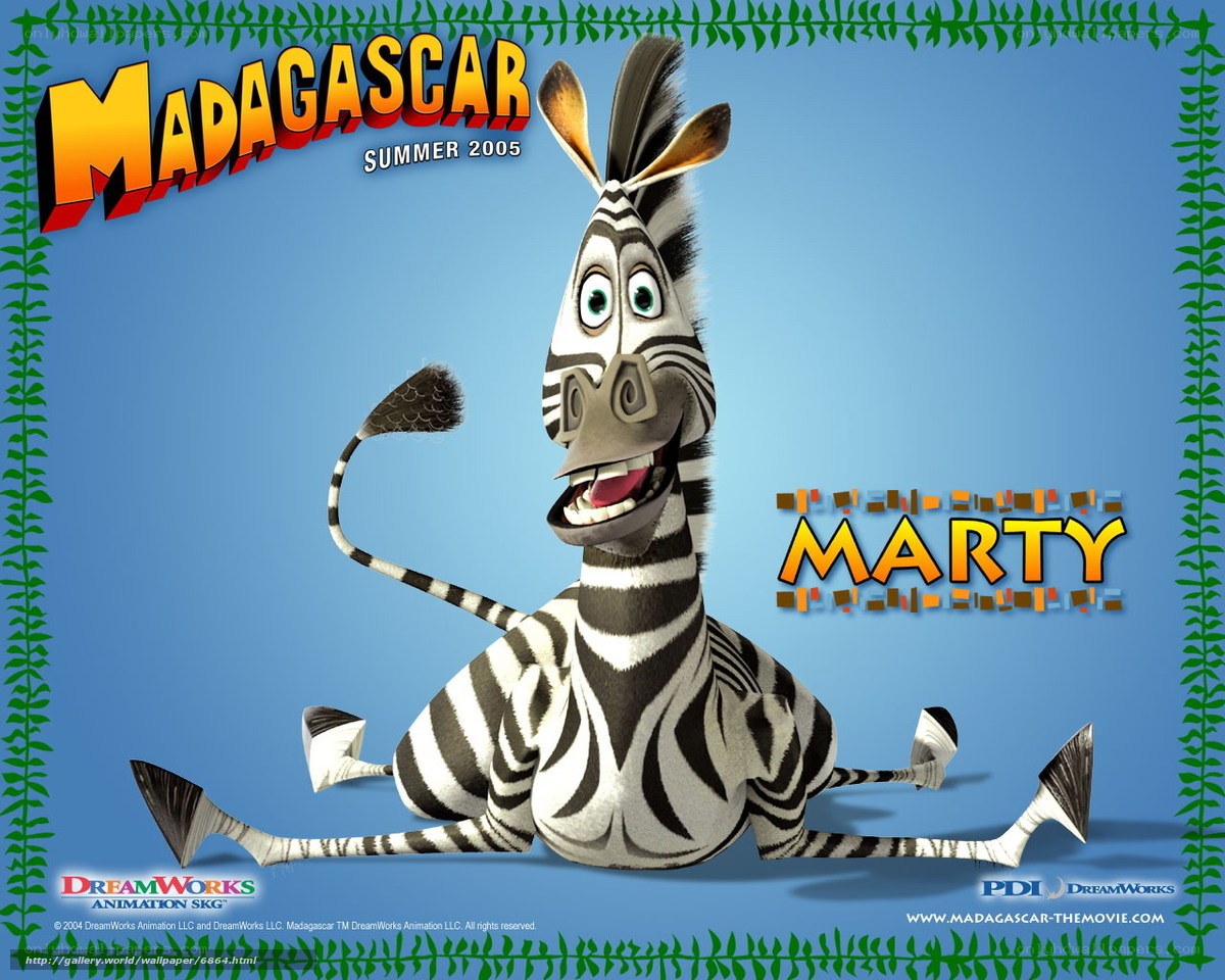 Marty the Zebra from Madagascar