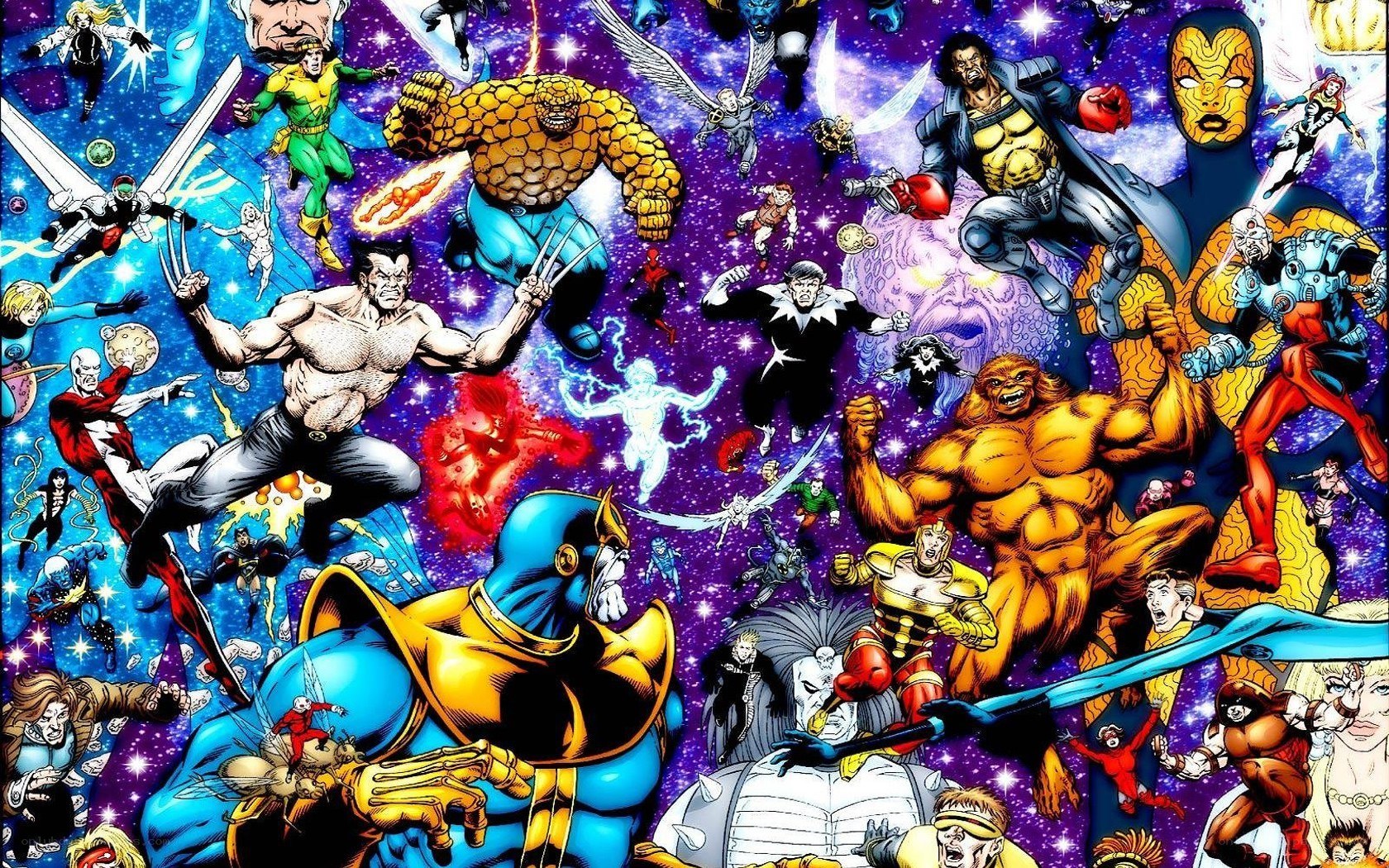 Marvel Comics Character Collage