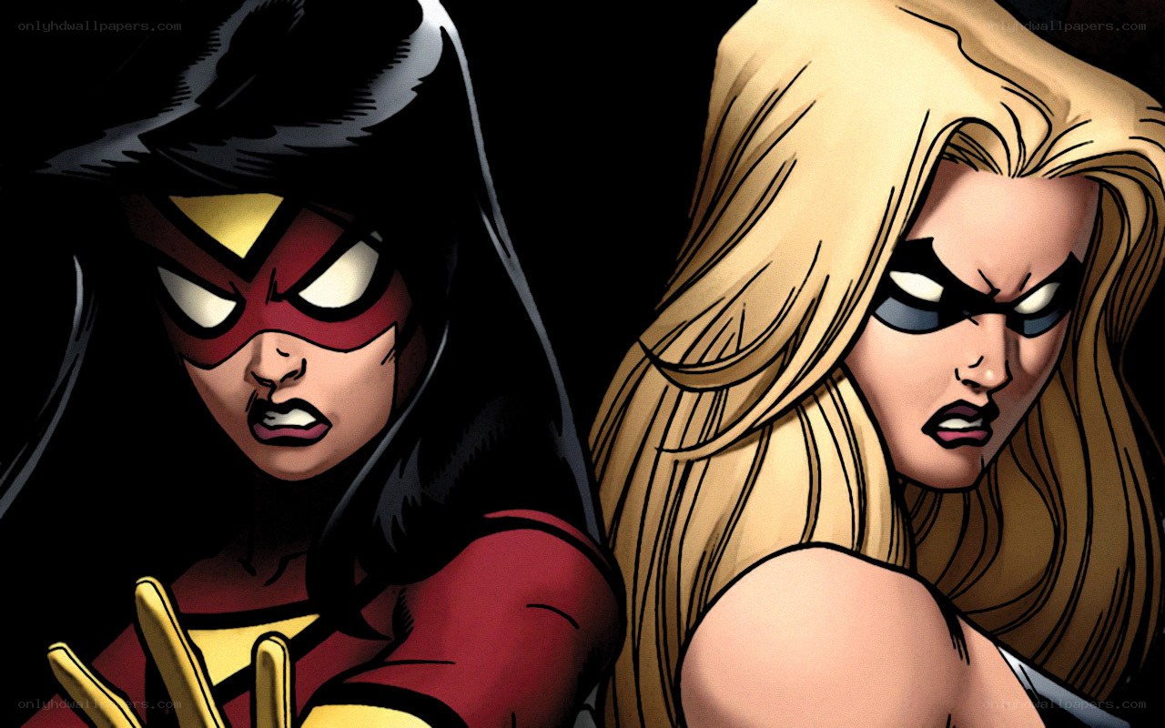 Marvel hero duo in action