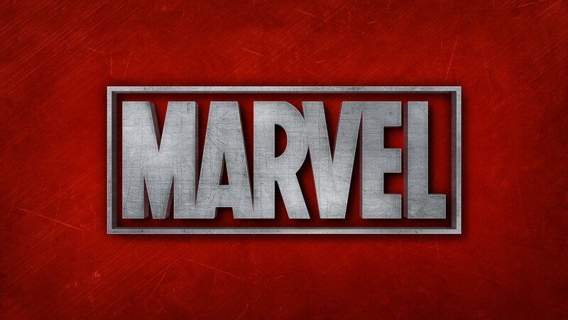 Marvel Logo on Red Background — Bold