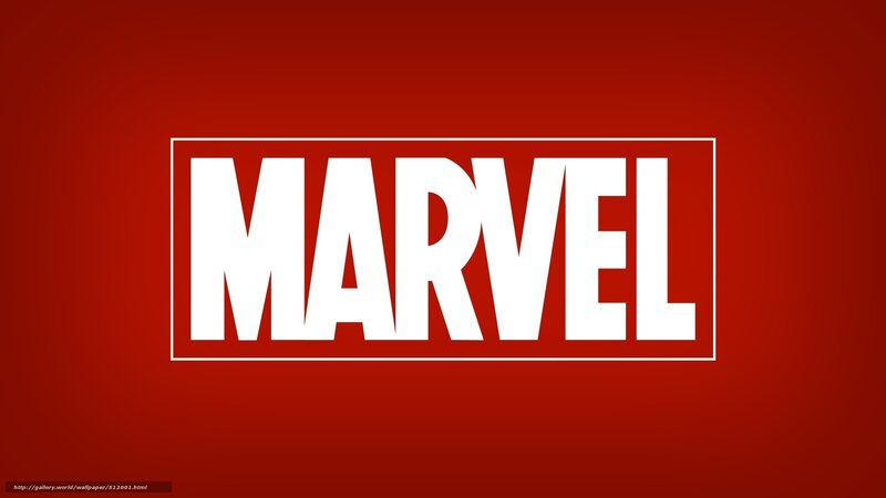Marvel Logo on Red