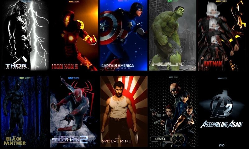 Marvel Movie Posters Collage