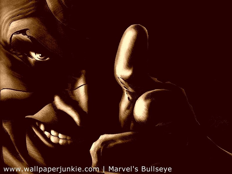 Marvel's Bullseye close-up