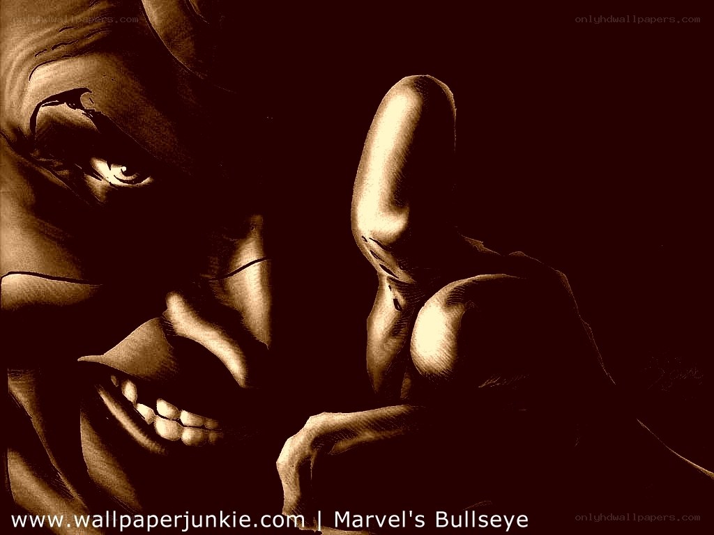 Marvel's Bullseye close-up