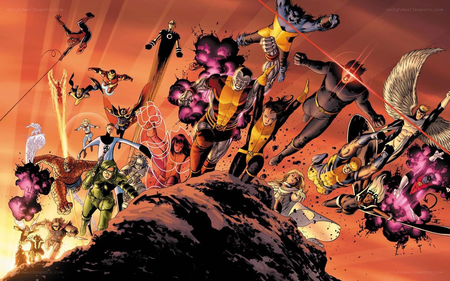Marvel superhero team battle