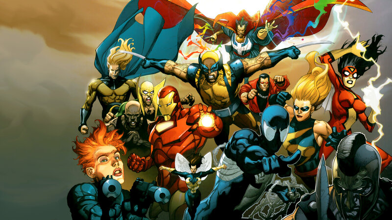 Marvel superhero team group