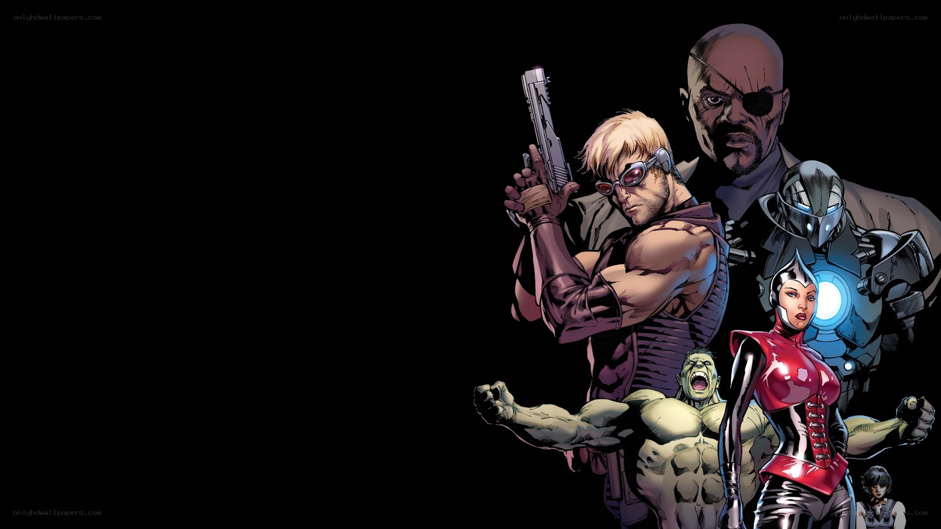 Marvel superheroes group