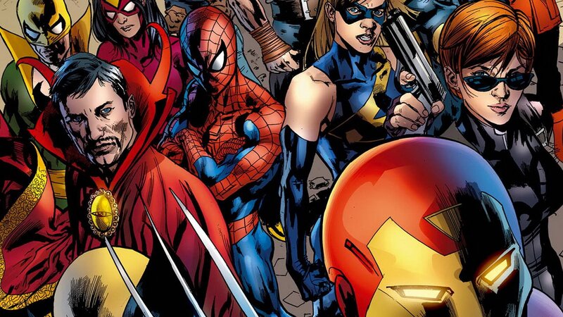 Marvel superheroes team-up