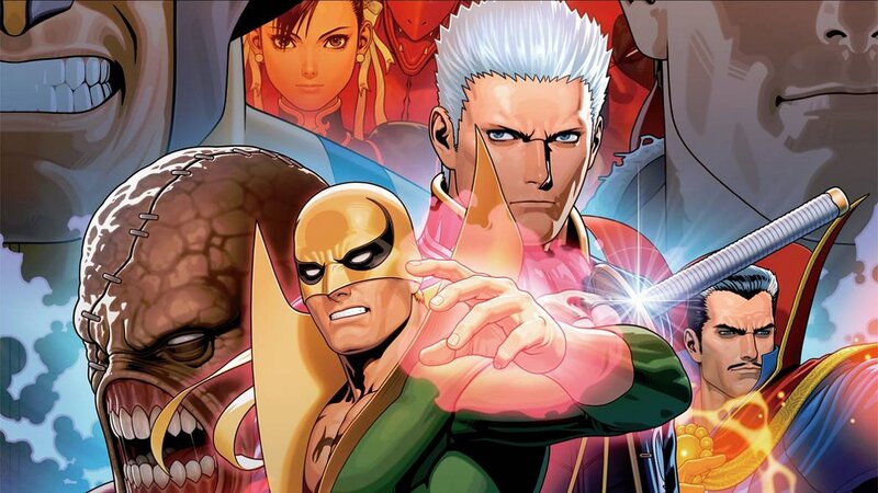 Marvel vs Capcom characters collage