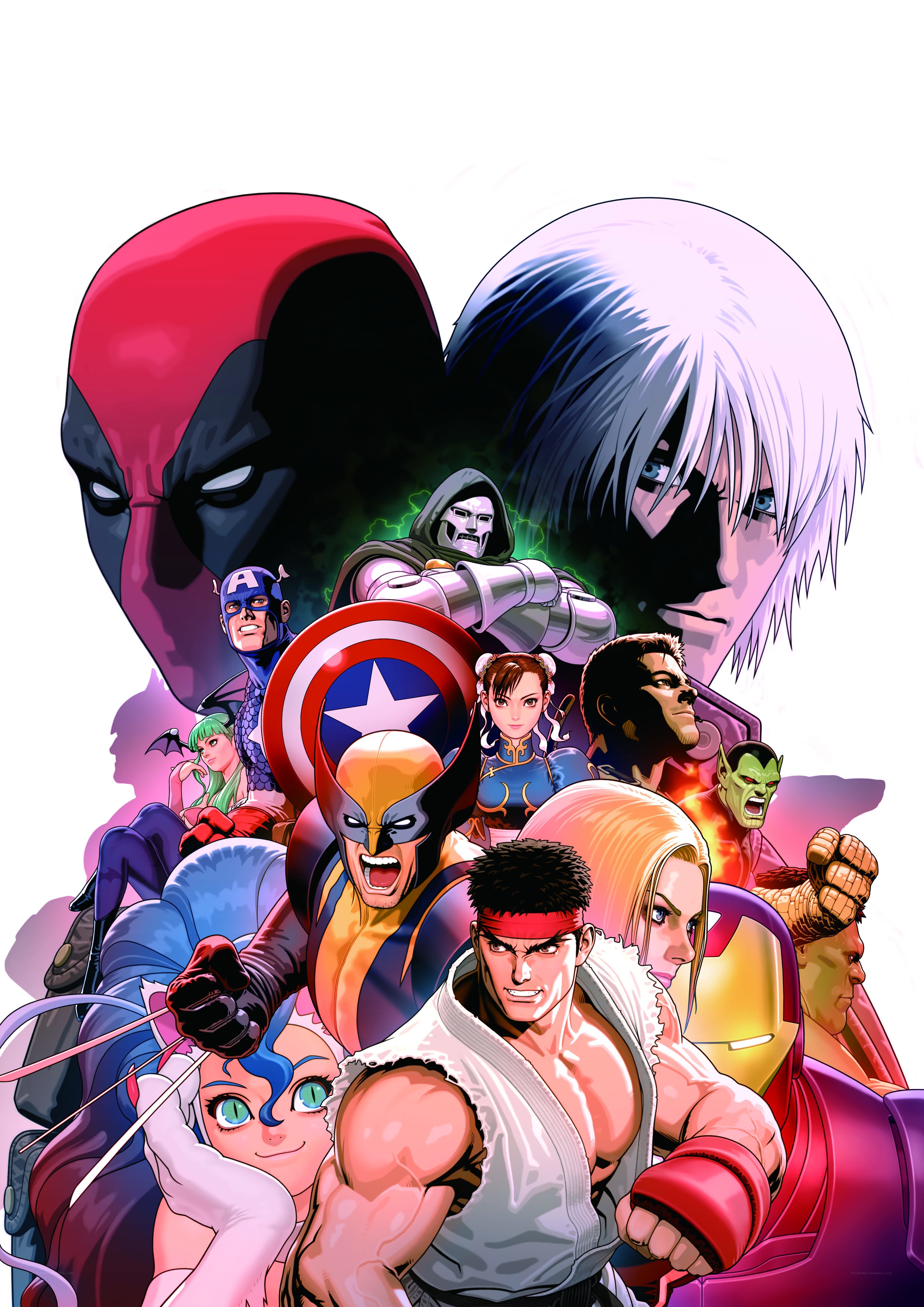 Marvel vs Capcom crossover art