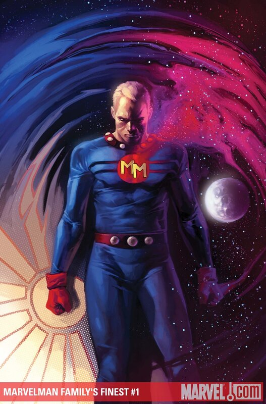 Marvelman stands in space