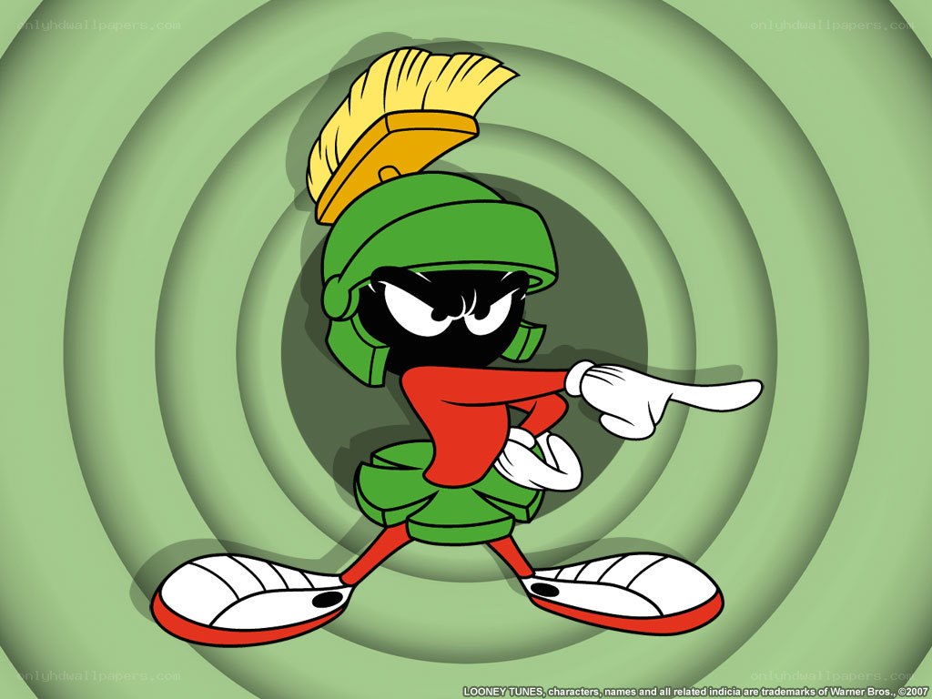 Marvin the Martian pointing