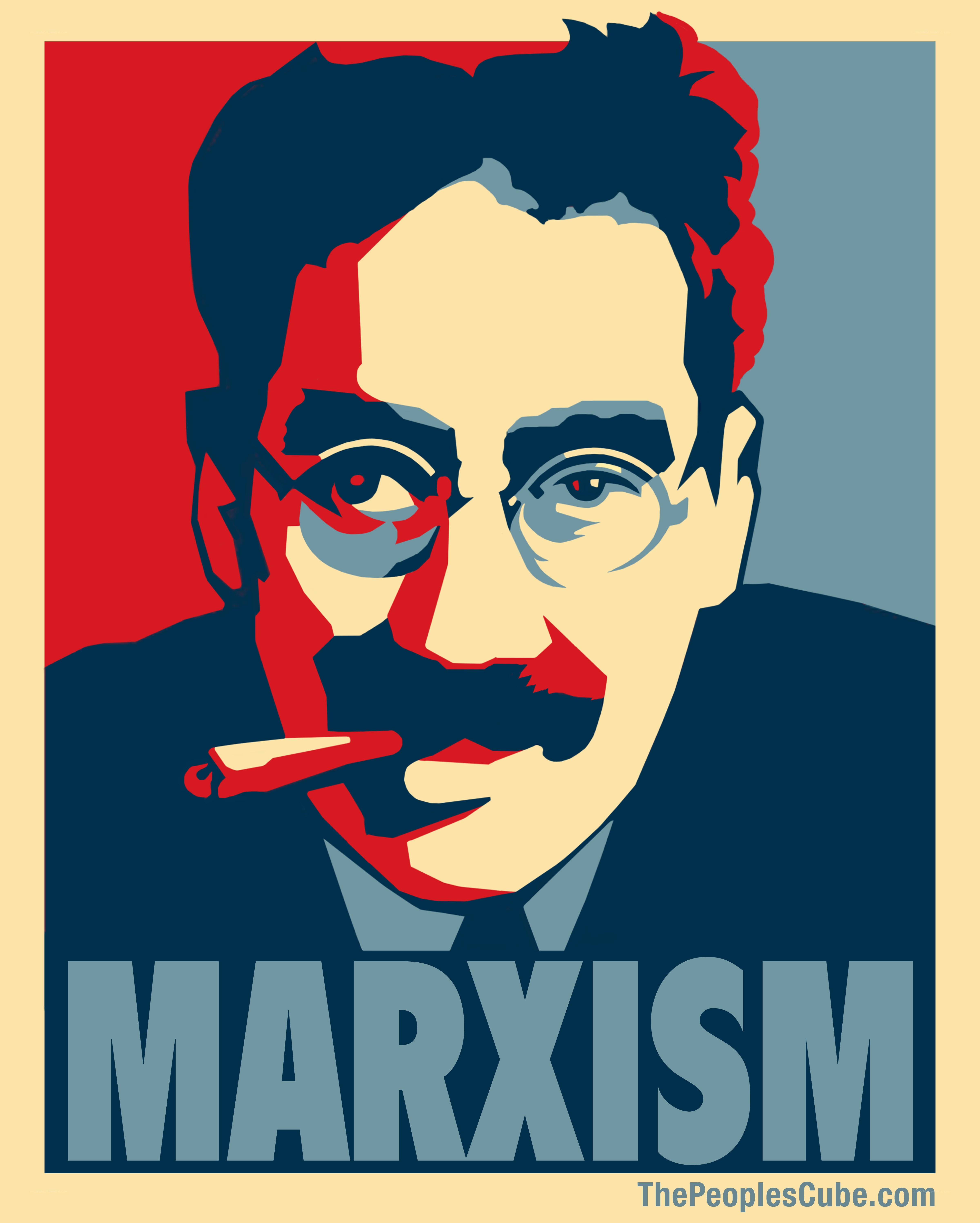 Marxism poster with portrait